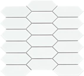 Catch Ice Glossy Picket Mosaic 11X13 Swatch