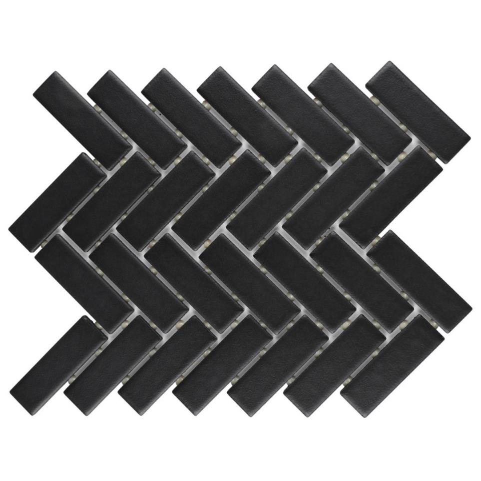 Color Wheel Mosaic Herringbone 1X3 Dm 9X12 Gl Grp2 Swatch