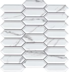 Elegan Matte Picket Mosaic 11X11 Swatch