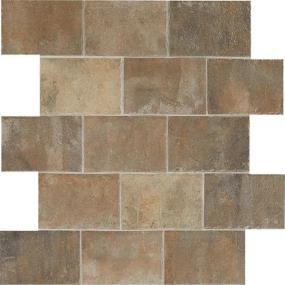 Brickwork Rectangle 2X8 Distressed MT Swatch