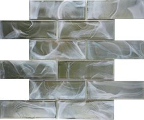 Splash Gloss 2X4 Bevel Mosaic 12X12 Swatch