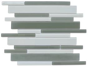 Charisma Linear Mosaic 12X12  Gl/Ch/Sp/Fl Swatch