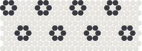 Unglazed Mosaics Penny Rounds Dm 10X22 Mt Pattern Swatch