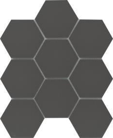 Source Matte 3 Hexagon Mosaic 10X12 Swatch