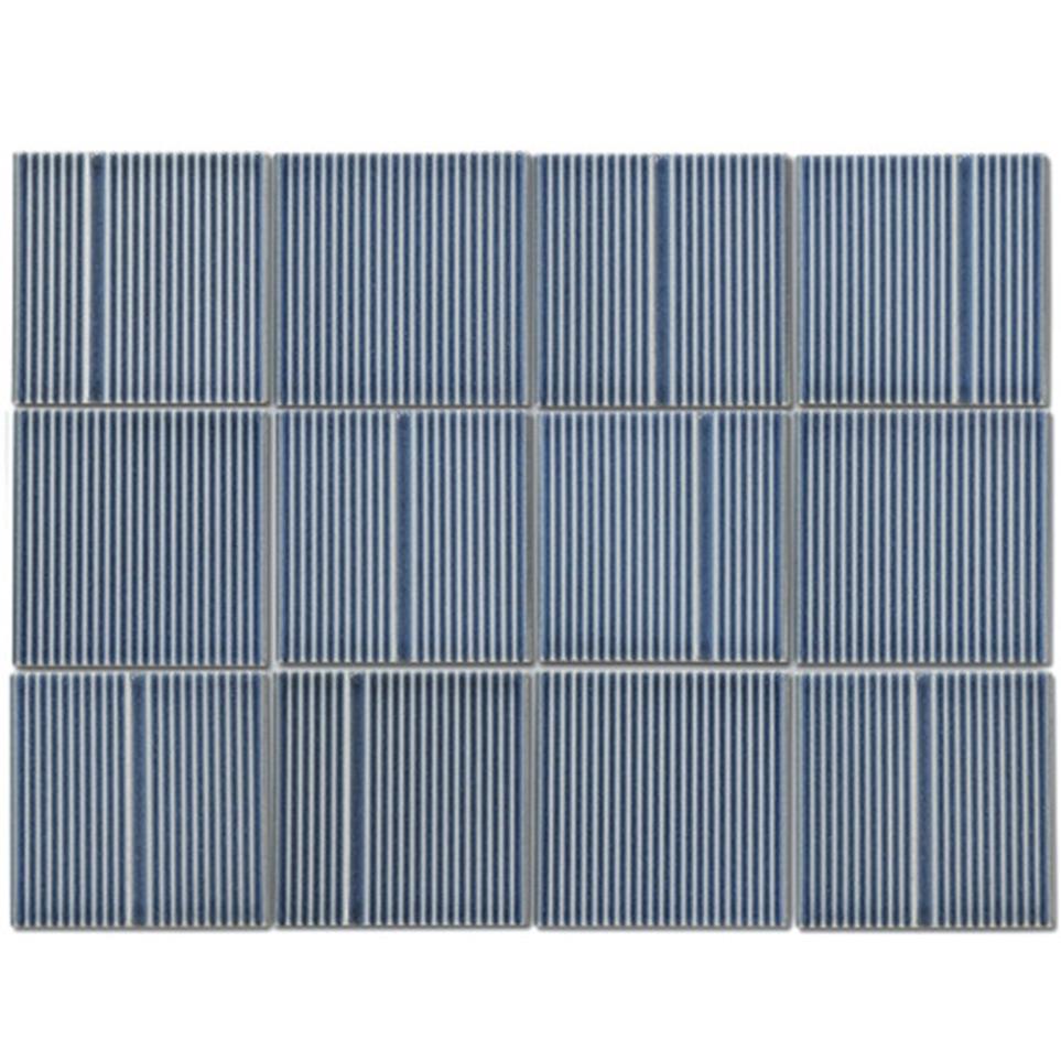 Kanji Glossy Mosaic 4X4 Square Mosaic 12X16 Swatch
