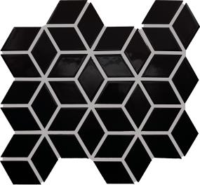 Color Wheel Retro 3D Cube 2X3 Dm 12X13 Gl Grp2 Swatch
