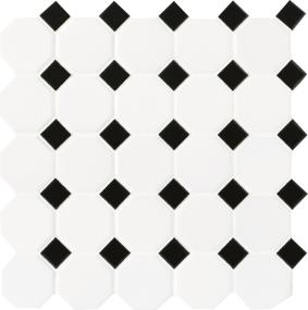 Octagon & Dot Octagon / Black Dot 2 Dm 12X12 Mt Swatch