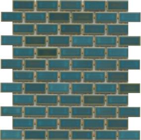 Afloat Glossy 1X2 Mosaic 12X12 Swatch