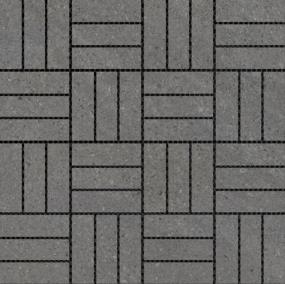 Lunara Honed 1X3 Hatch Mosaic 12X12 Swatch