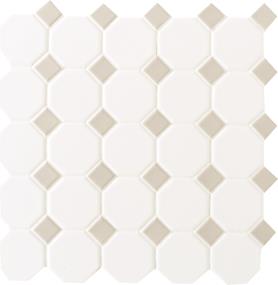 Octagon & Dot Octagon / Gray Dot 2 Dm 12X12 Mt Swatch