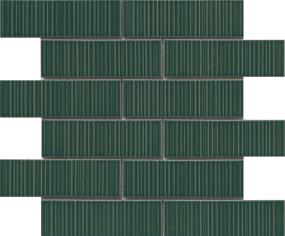 Ornami Gloss Offset Mosaic 2X6 On 11X12 Swatch