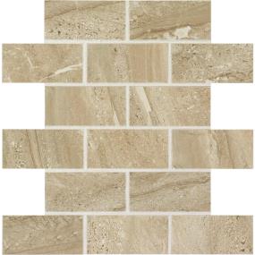Florentine Brick Joint 2X4 Dm 12X12 Mt - Nociolla Matte Swatch