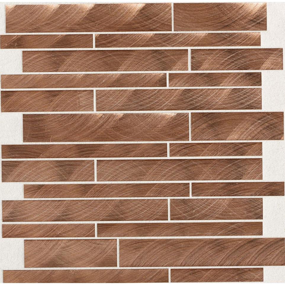 Structure Random Interlocking Mm 12X12 St Grp2 by Daltile - Copper Satin