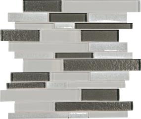Crystal Shores Random Interlocking Mm 12X14 Gs - Diamond Delta Glass Swatch