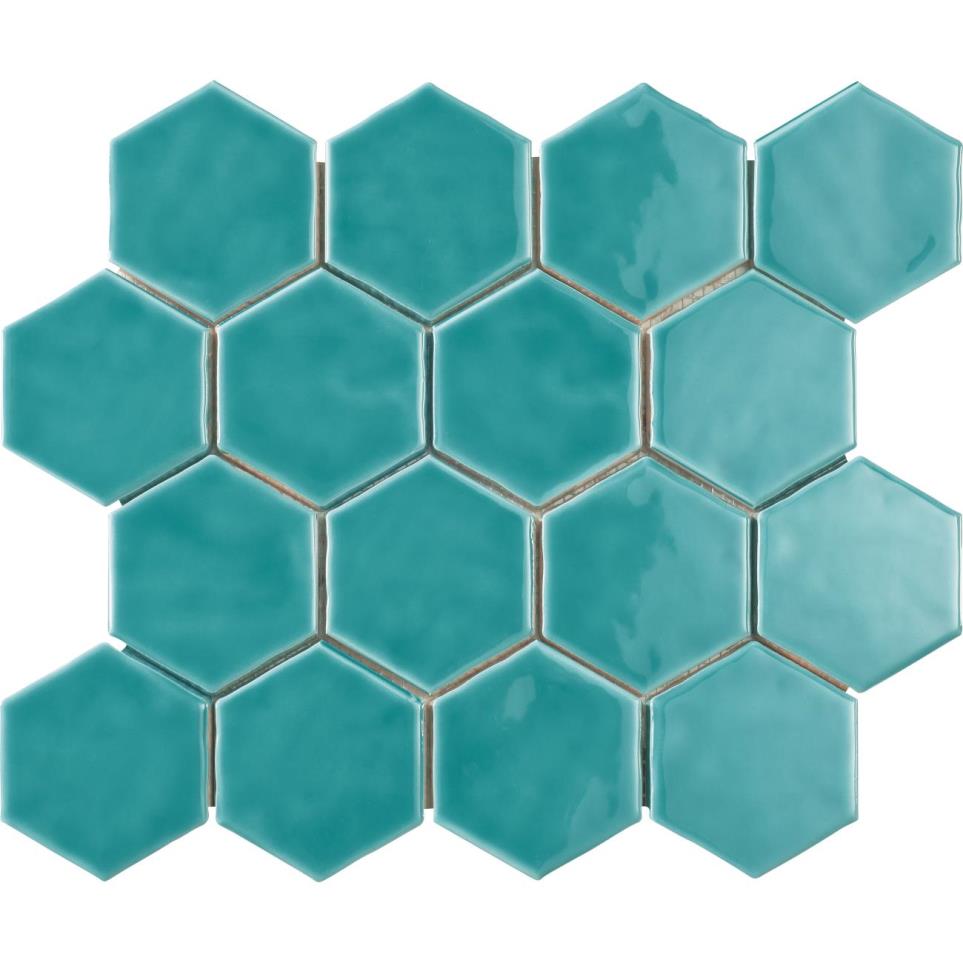 Artistic Reflections Hexagon 3X3 Mm 12X14 Gl by Bel Terra - Wave Glossy
