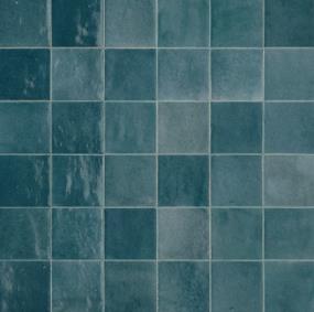Zellige Neo Rectangle Hand Crafted 3X12 Gl - Petrolio Glossy Swatch