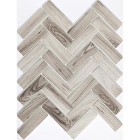 Echo Herringbone Mosaic 11X13 - Gray Swatch