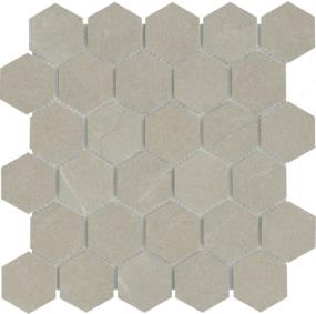 Solara Matte 2In Hexagon Mosaic 10X11 - Meriva Swatch