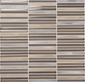 Lucent Skies Stacked 3/8X4 Mm 12X12 St - Crimson Dusk Satin Swatch