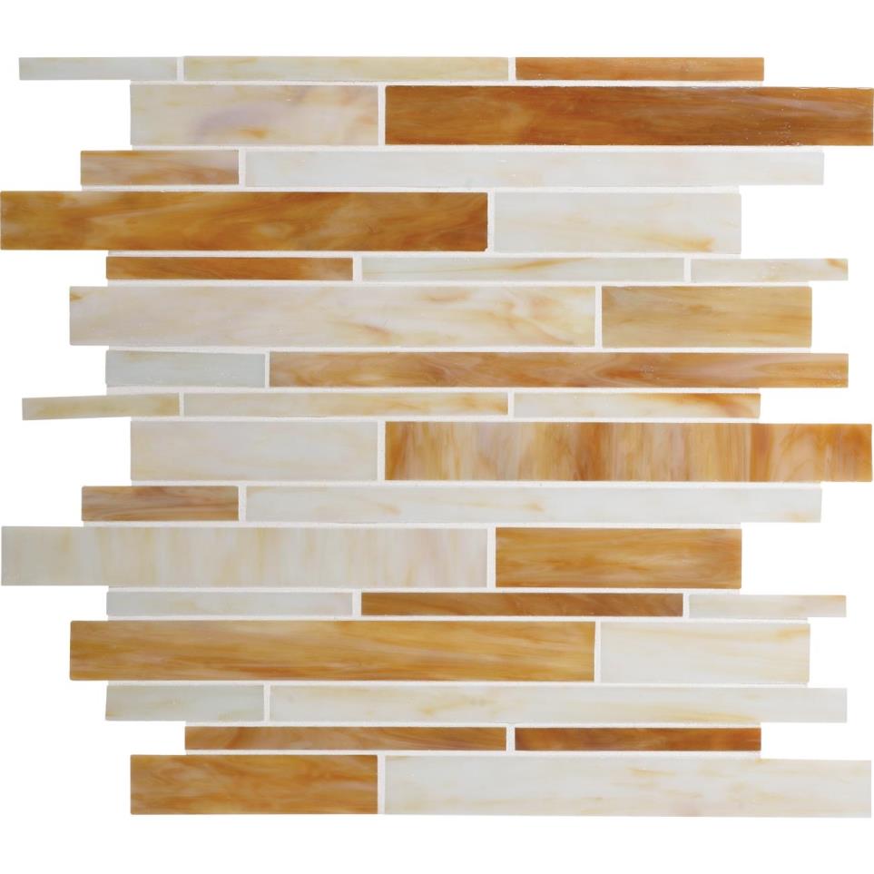 Serenade Random Interlocking Mm 12X12 Gs by Daltile - Ranchera Glass