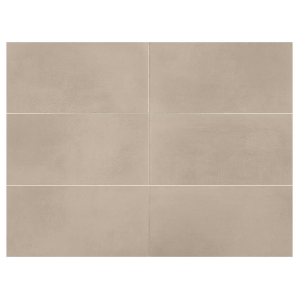 Moroccan Concrete Rectangle Stepwise 12X24 Mt by Bel Terra - Taupe Matte