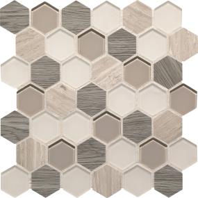Idyllic Blends Hexagon 2 Mm 11X11 Mx - Serene Storm Mixed Swatch