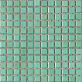 Afloat Glossy 1X1 Mosaic 13X13 - Mist Swatch