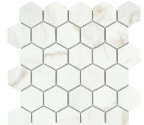 Visconde Matte 2In Hexagon Mosaic 12X12