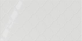 Showscape Rectangle Arabesque 12X24 Tx Grp1 - Stylish White Textured Swatch
