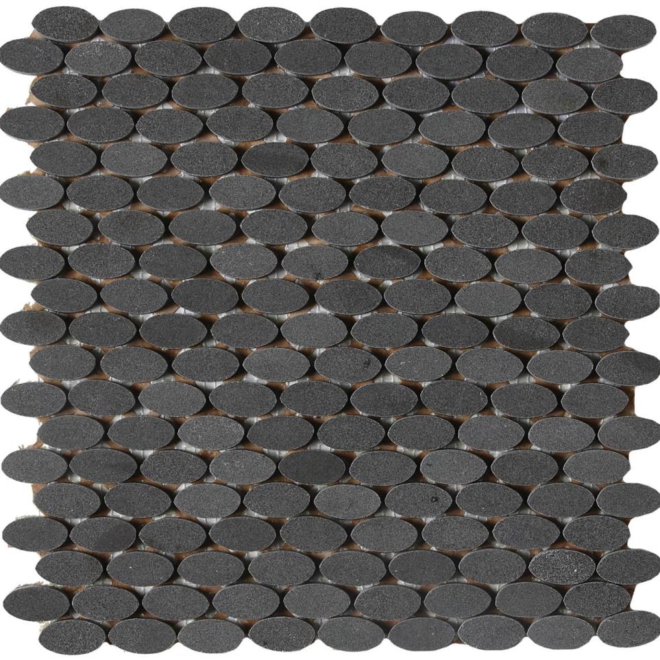 Stone A La Mod Oval 1 1/2X3/4 Mm 12X12 Pl by Daltile - Urban Bluestone Polished