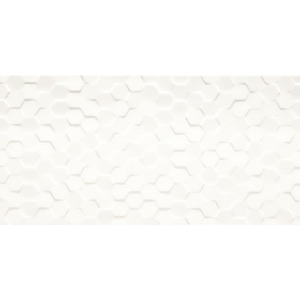 Multitude Rectangle Hex 12X24 Tx by Daltile - Origami White Textured