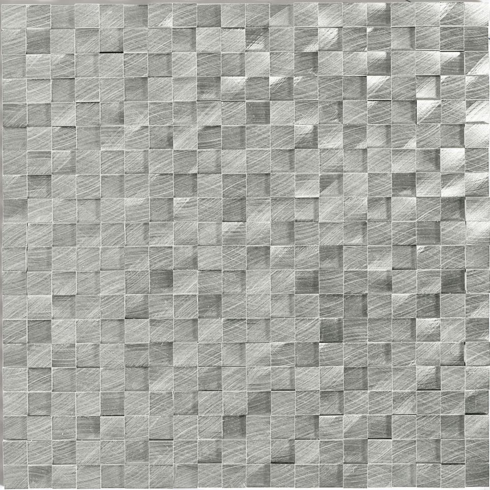 Structure 3D Block 1X1 Mm 12X12 St Grp1 by Daltile - Steel Satin