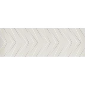 Synergy Chevron Matte/Satin 16X47 - White Swatch