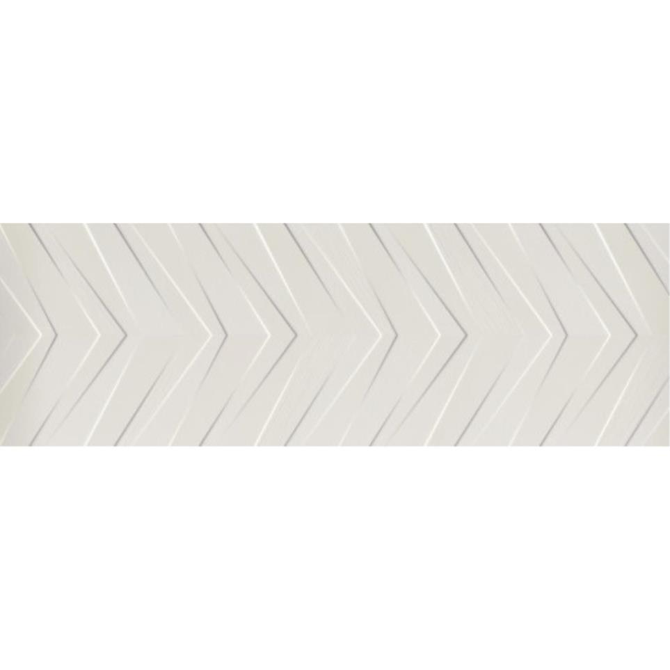 Synergy Chevron Matte/Satin 16X47 by Emser Tile, LLC - White