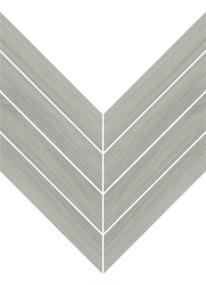 Fixt Wood Matte Chevron Mosaic 1.5X8 On 8X13 - Mink Swatch