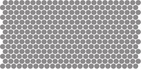 Keystones Penny Rounds Dm 10X22 Mt Grp2 - Suede Gray Matte Swatch
