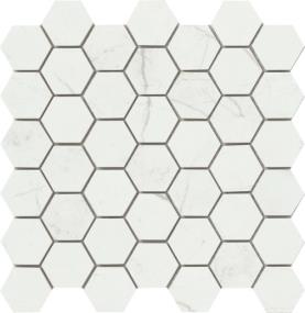 Sterlina II Matte 2 Hexagon Mosaic 12X12 - White Swatch