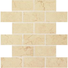 Florentine Brick Joint 2X4 Dm 12X12 Mt - Marfil Matte Swatch