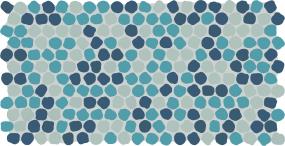 Keystones Organic Penny 1 Dm 12X22 MT Blend - Naval Blend Matte Swatch