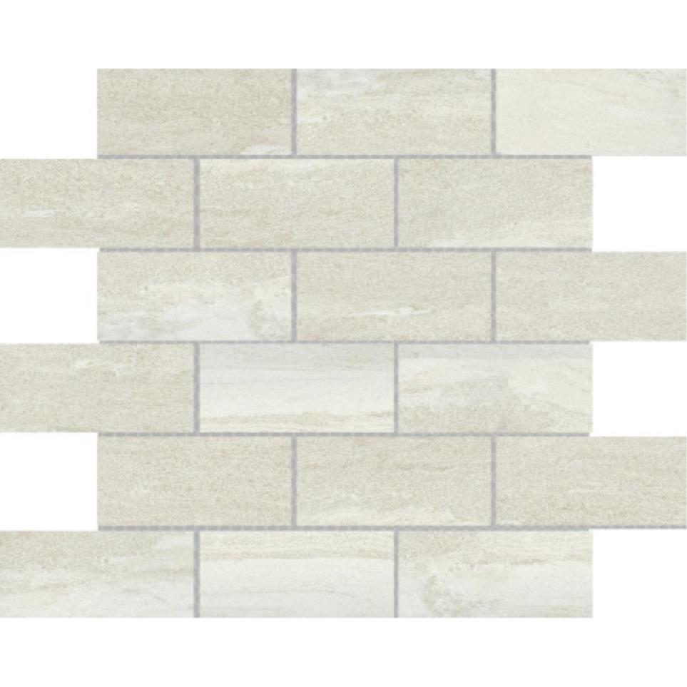 Mood 2X4 Mosaic 12X12 by Emser Tile, LLC - Ivory