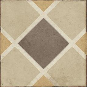 Quartetto Square Rombo 8X8 Mt - Warm Rombo Matte Swatch
