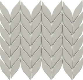 Mythos 5.5Mm Thickness Petal Mosaic 11X13 - Gray Swatch