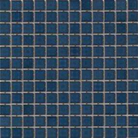 Afloat Glossy 1X1 Mosaic 13X13 - Navy Swatch