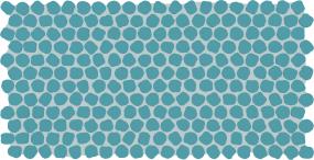 Keystones Organic Penny 1 Dm 12X22 MT Grp4 - Ocean Blue Matte Swatch