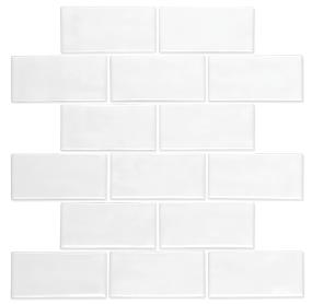 Artezen Brick Joint 2X4 Dm 12X12 Gl - Elegant White Glossy Swatch