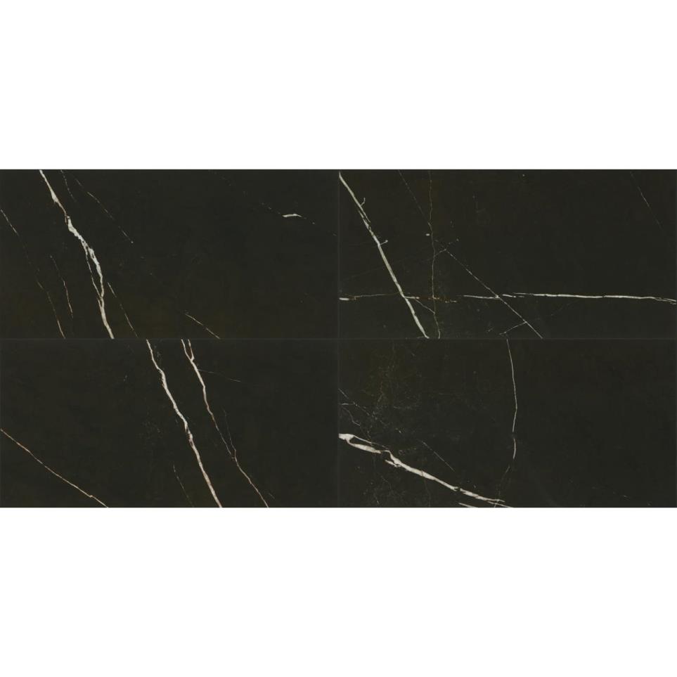 Marble Attache Rectangle 12X24 MT by Bel Terra - Nero Matte