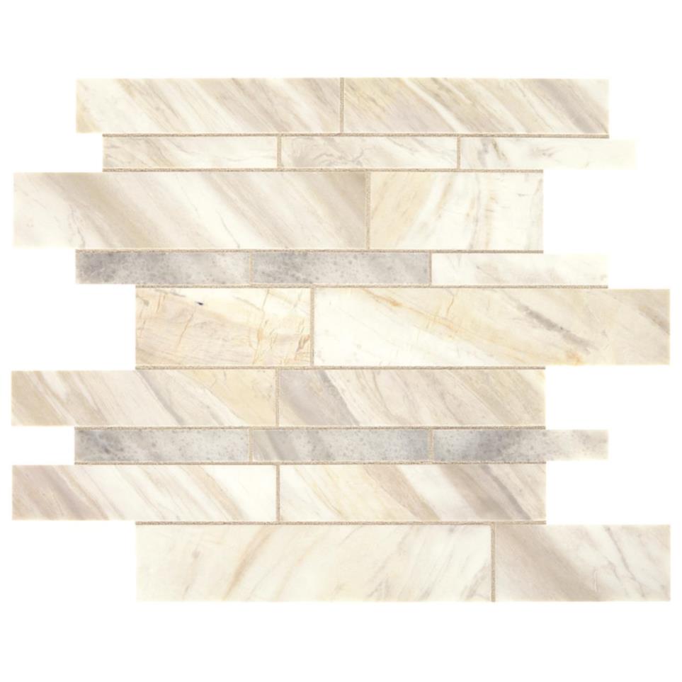 Sublimity Random Linear Mm 12X12 Straight Edge Hn by Bel Terra - Namaste Honed