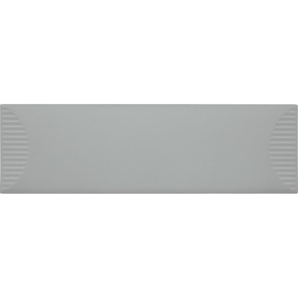 Stencil Rectangle Half Moon 4X12 Mt by Daltile - Grey Matte