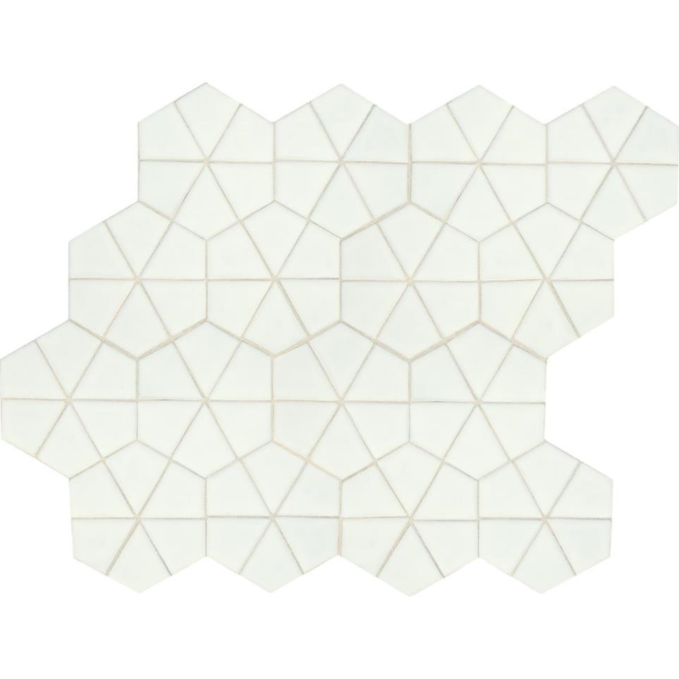 Revalia Remix Kaleidoscope 6X6 Dm 12X15 Gl by Daltile - Kaleidoscope White Glossy