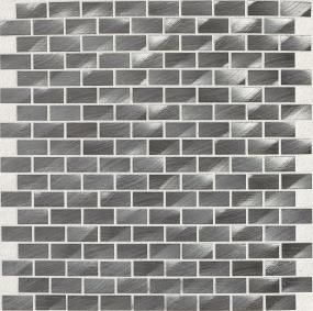 Structure Brick Joint 1/2X1 Mm 12X12 St Grp2 - Gunmetal Satin Swatch